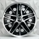 RIN 17X7 4-130 R1 SPORT X093 BLACK MACHINE FACE ET40 CB78.2