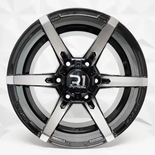 [166578] RIN 16X8.5 6-139.7 R1 SPORT 0133 BLACK MACHINE FACE ET10 CB106.2